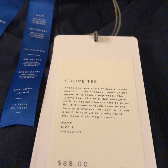 Navy Men’s Kit and Ace T Shirt NWT - Picture 5 of 5